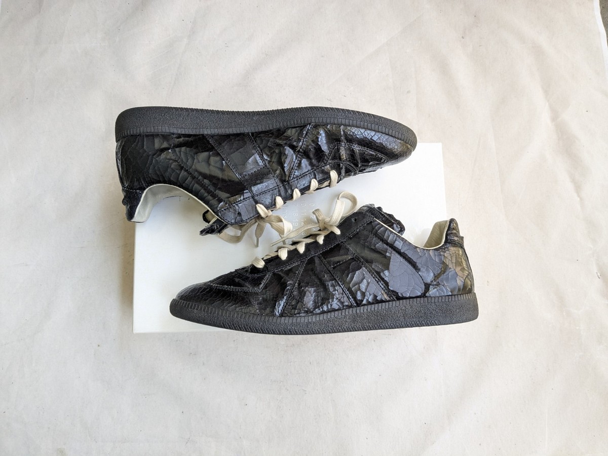 Maison Margiela GAT Sneakers Black Men 11 44 Leather Low