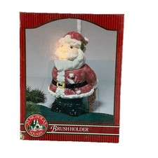 Toilet Bowl Brush Caddy Santa or The Super Duper Pooper Scooper NWT BOX Vintage