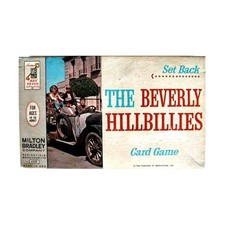 MTB Boardgame Set Back - Beverly Hillbillies Card Game Box VG /EX