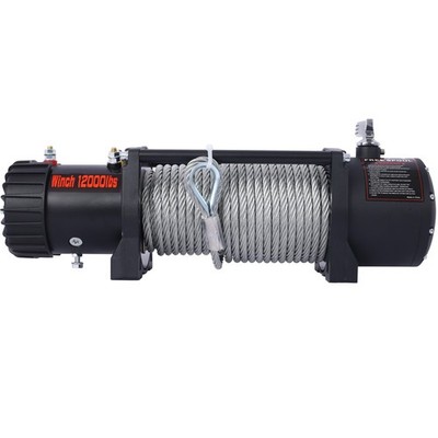 Electric Winch 12000LBS 12V Waterproof Steel Cable Truck Trailer Towing Off-Road