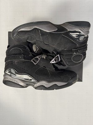 Jordan Air Jordan 8 Retro Chrome Black Silver High Top Sneaker