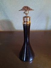 Irice Perfume Bottle Vintage Made In West Germany 7.5" Tall Iridescent Purple