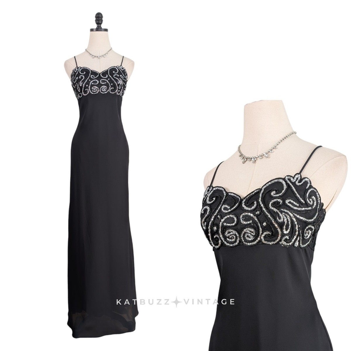 morgan and co 90s prom dress Morgan & Co 19058 Sequin Long Formal Evening Prom Dress main image 0