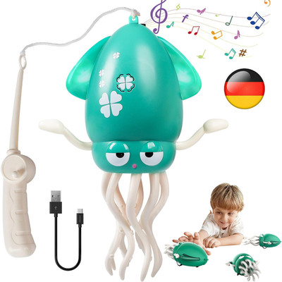Electric Dancing Octopus Toy, Oktopus Krabbelspielzeug Mit LED-Lichtern & Musik