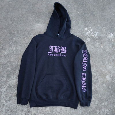 Young Thug Justin Bieber Big Pullover Hoodie Men Small Black Music Sweatshirt