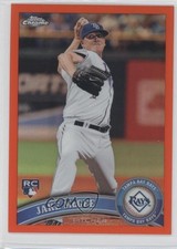 2011 Topps Chrome Retail Orange Refractor Jake McGee #181 0l1