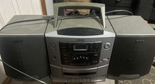 Sony CFD-Z500 AM/FM Radio CD Cassette Boombox Everything Tested Works Stereo