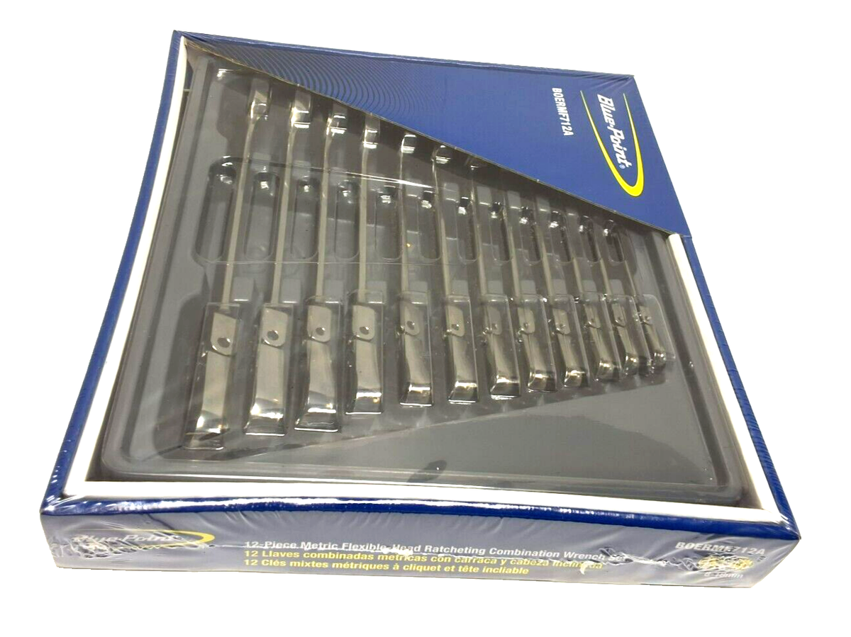 Blue Point Tools 12pc Metric Ratcheting Flex Head Combo Wrench Set