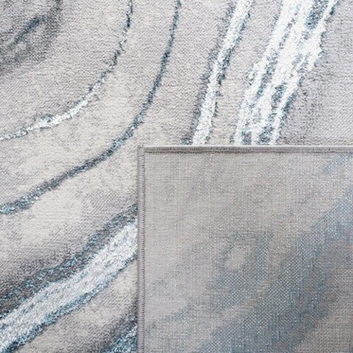 Contemporary Modern Abstract Gray Blue Polyester Area Rug **FREE SHIPPING** - Picture 7 of 25