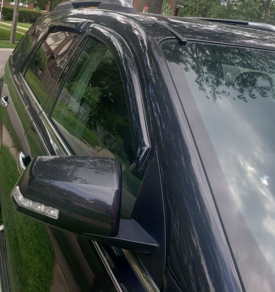 Protectores de lluvia contra humo AVS viseras de ventilación 3M cinta adhesiva para GMC Acadia 2007-2016 y Outlook Foto 4 de 4