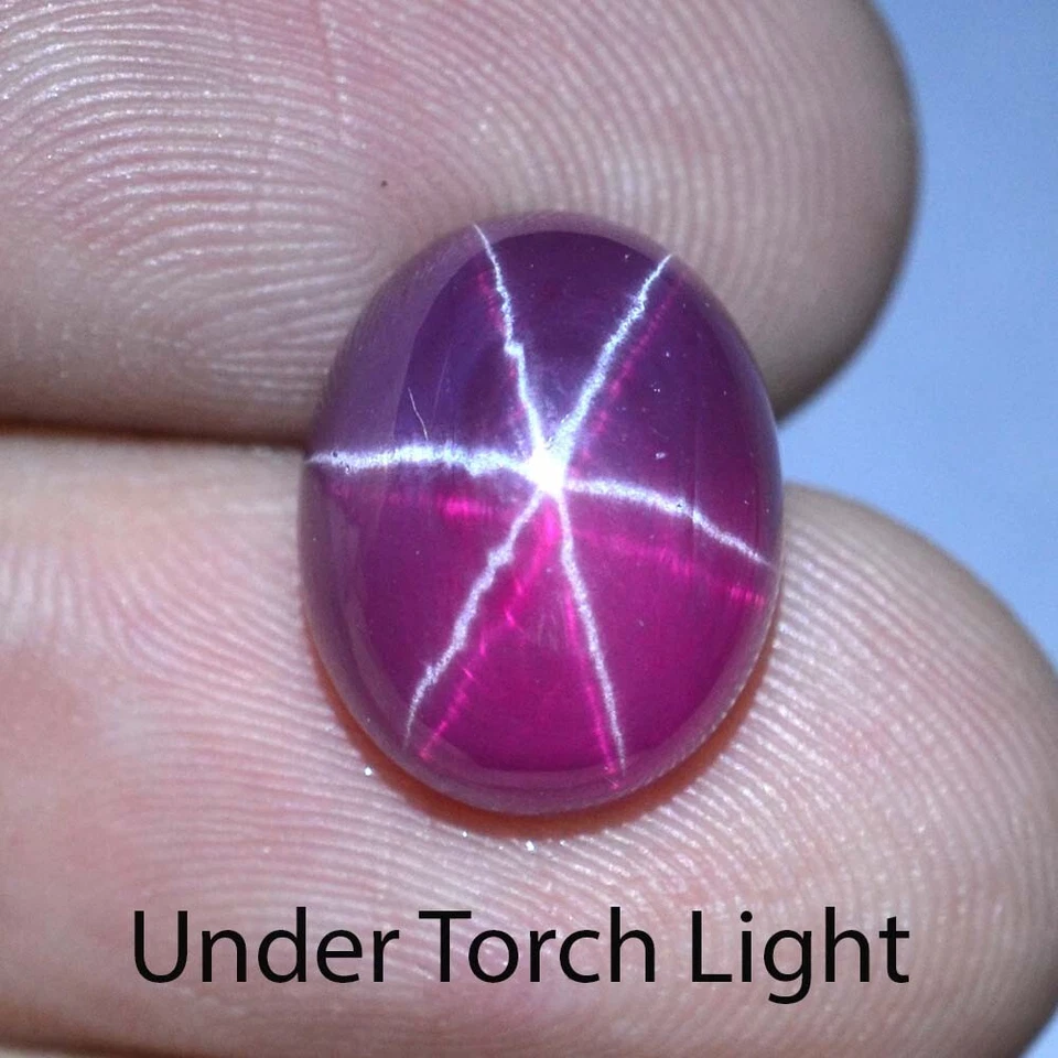 11.35 Ct 13.5x10.7 MM Red Ruby Star Sapphire 6 Rays Lab Corundum VDO RRS8666 - Image 2 of 4