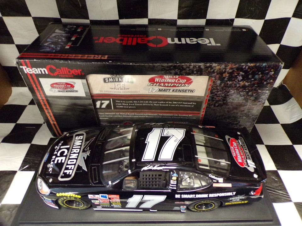 Opaco Kenseth #17 Smirnoff Ice Triplo Nero 2003 Taurus Team Caliber 1:24 - Immagine 3 di 4