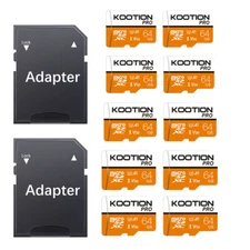 Lot 10 PACK Micro SD 64GB Class 10 SDXC TF Memory Card High Speed TF Cards