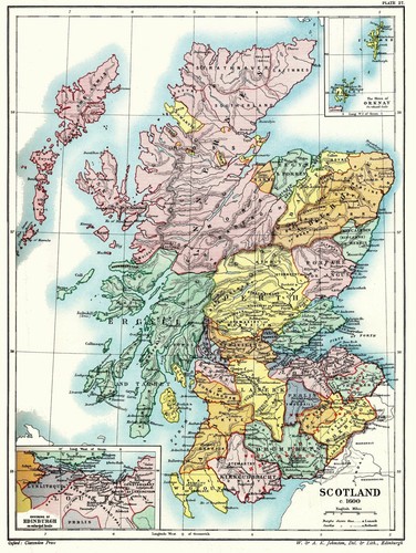 Historic Map - Scotland 1600 - Poole 1902 - 23 x 30.59 - Vintage Wall Art - 第 1/20 張圖片