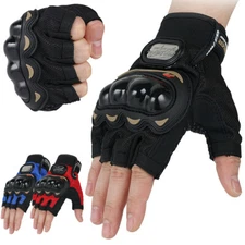 Fingerless Half-Finger Tactical Gloves Motorcycle Driving Gloves Riding Gloves