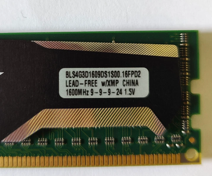 Ballistix Sport 8GB (2x4GB) DDR3 1600MHz (BLS4G3D1609DS1S00) - Image 2 of 2