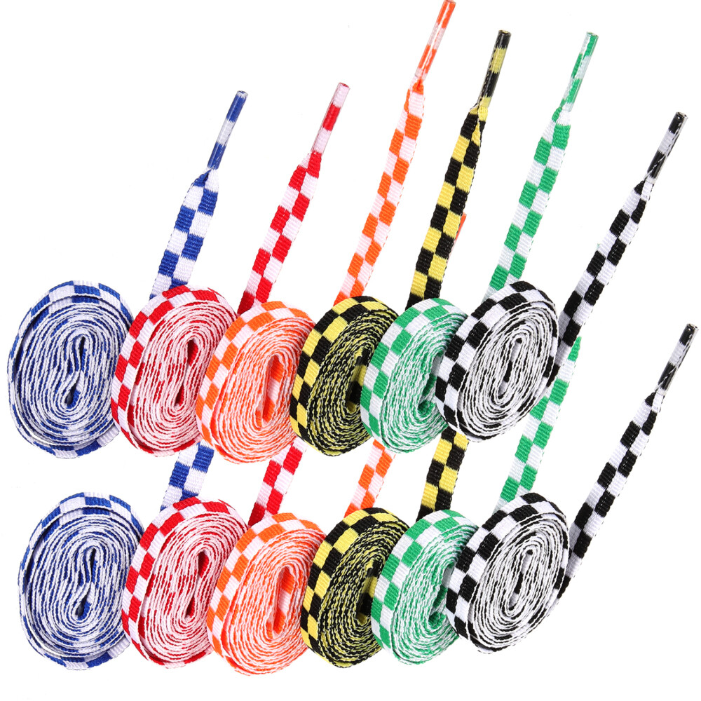 APL 12 paia lacci colorati scarpe sportive poliestere ricambio piatto