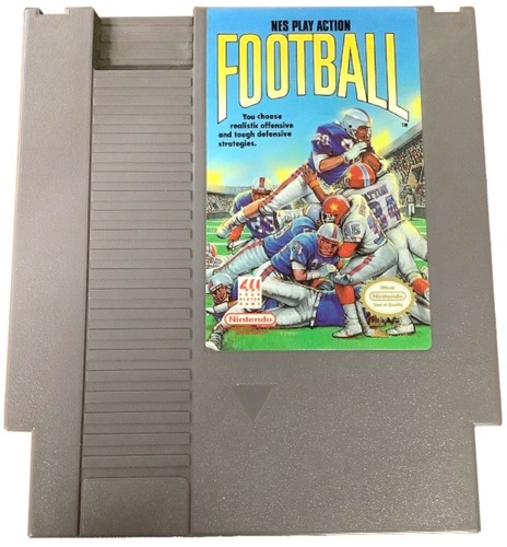 Nes Play Action Football Game Cartridge Cleaned Tested Good Cond