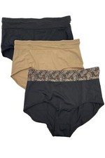 Rhonda Shear 3-pack Briefs with Mesh Safari Butterfly