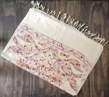 Reversible Bohemian Shawl for Women Two Sided Scarf Wrap Stole Light Weight Boho