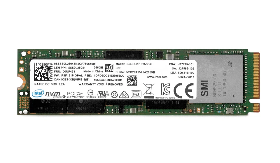 Intel 600p 256GB SSD | M.2 2280 | PCIe Gen3 x4  | NVMe 1.2 | SSDPEKKF256G7L | PC