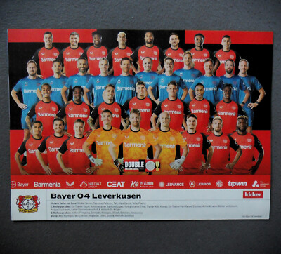 Bayer 04 Leverkusen - Saison 2024/25 - Größe 30 cm x 22 cm _ A4 Format #