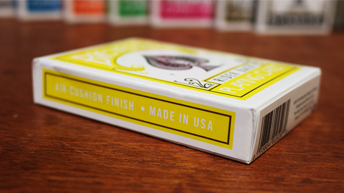 Mazo amarillo trasero bicicleta para jugar cartas tamaño póquer USPCC personalizado limitado nuevo - Imagen 2 de 7