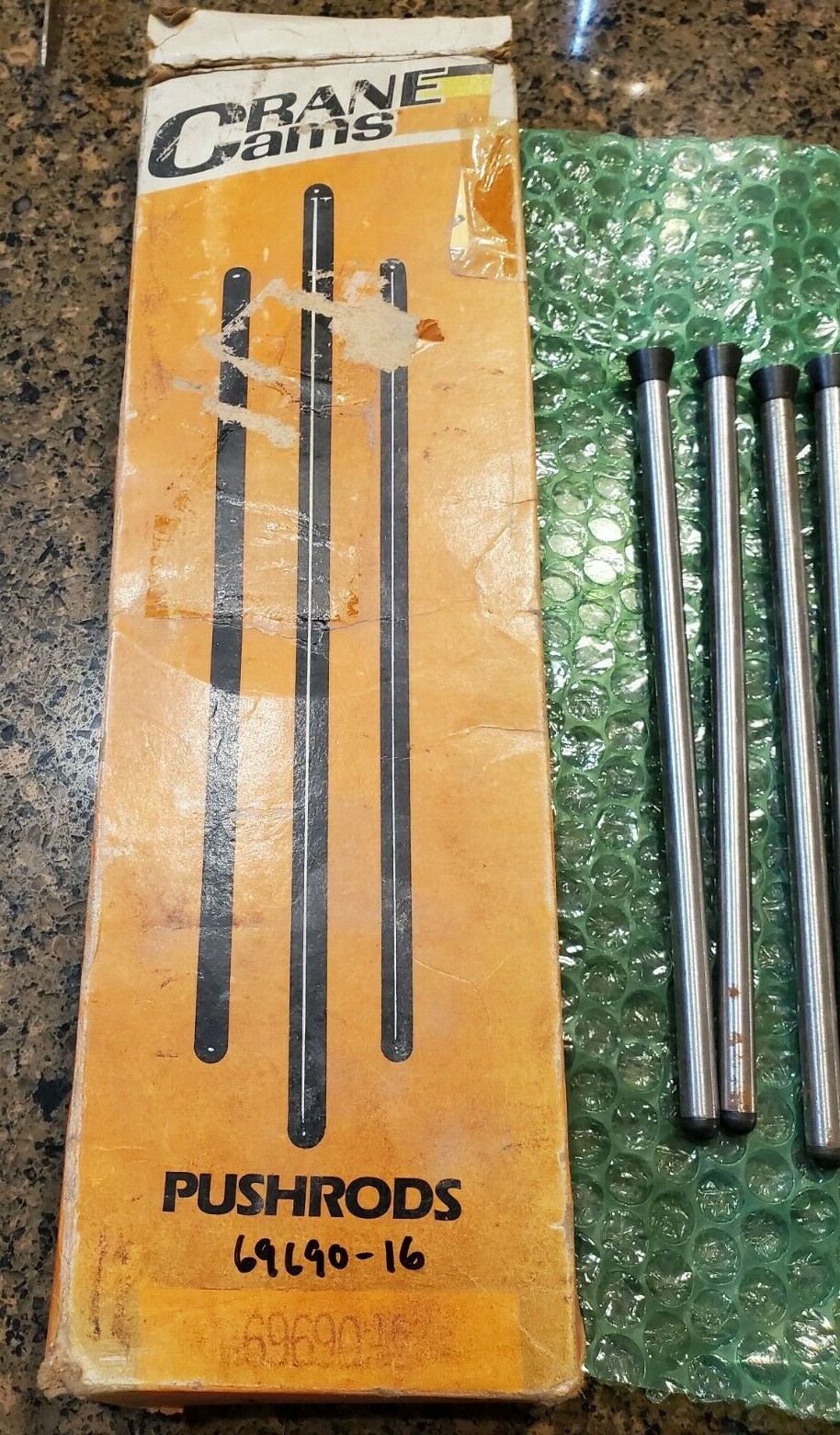 VINTAGE CRANE CHROMOLY MOPAR LA MECHANICAL PUSH ROD NIB 69690 5/16" X 7.455 eBay