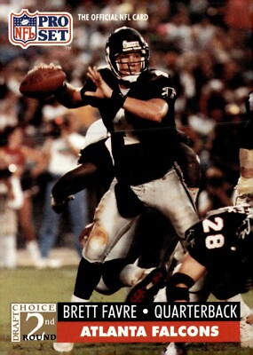1991 Pro Set 2nd Round Draft Choice Brett Favre #762 Rookie RC HOF