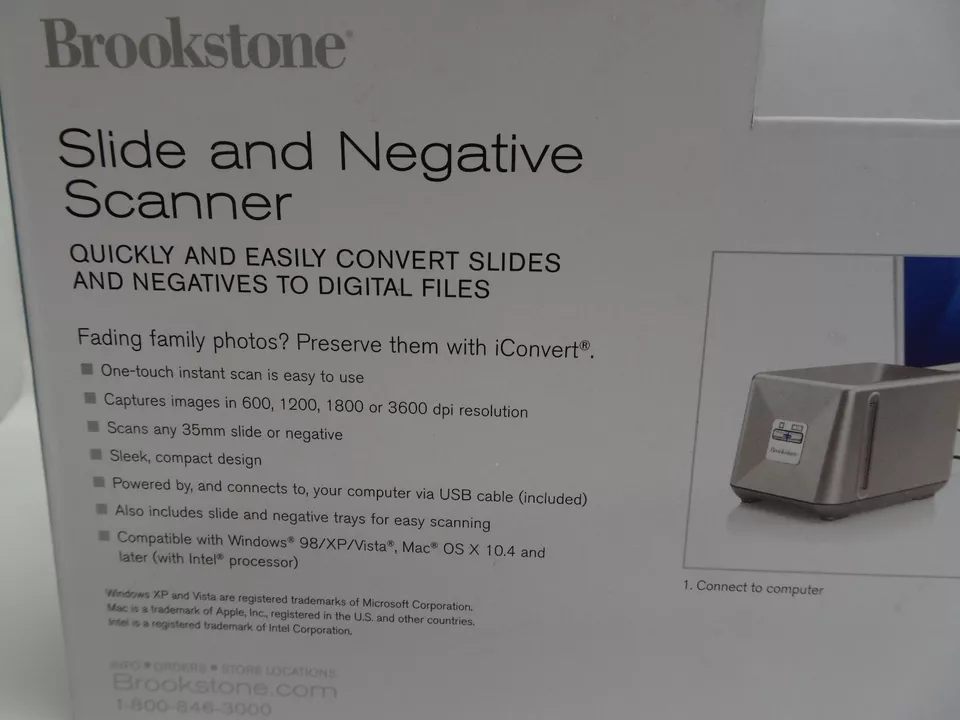 Brookstone iConvert Instant Slide & Negative Scanner New - Image 2 of 3