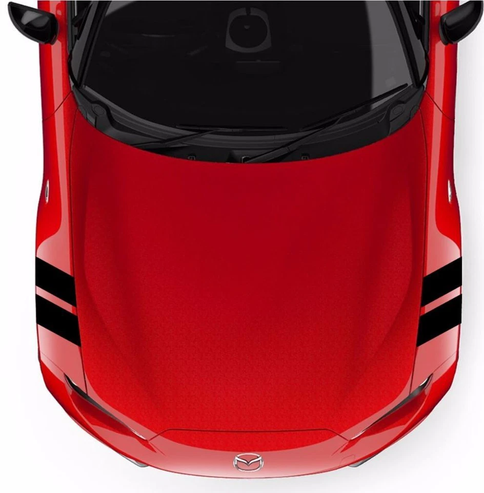 NUEVO 4" Fender Hash Bar Vinilo Sport RACING STRIPES Calcomanías (Se adapta a Mazda MIATA MX-5) Foto 3 de 4