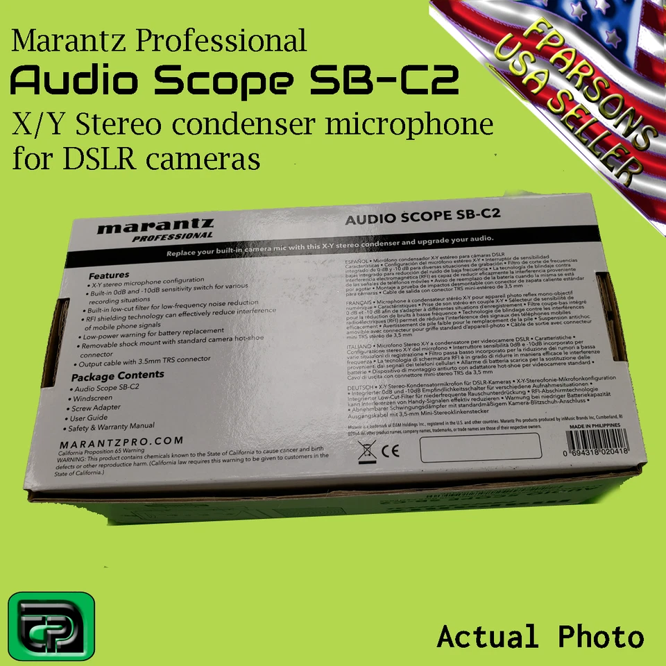Marantz Professional Audio Scope SB-C2 X/Y Stereo Condenser Microphone For DSLR - Image 3 of 4