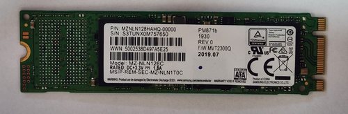 10 pièces disque SSD Samsung PM871B 128 Go M.2 SATA MZNLN128HAHQ-00000 - Photo 2/4