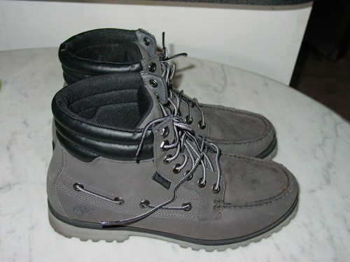 Timberland Earthkeepers Leather Gray 6005B Anti Fatigue Boots Size 8.5 - Picture 2 of 12