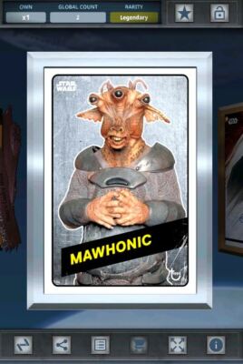 Star Wars Card Trader - Challengers Legendary Steel Gilded Mawhonic 2cc