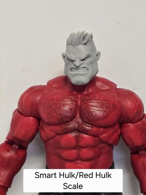 3d Print RIVALS BIG GREEN GUY SMART HULK BAF HEAD 1:12 Marvel Legends