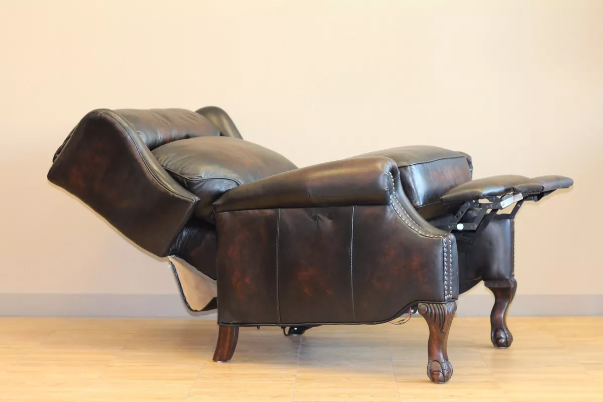 Best top 2024 grain leather recliner