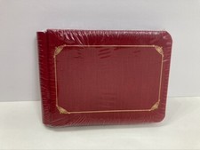 SEALED Creative Memories 5x7 RED ALBUM with GOLD TRIM  White Pages