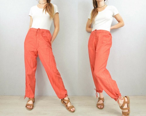 1940s Cotton Harem Pants - Linen High 