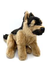 Animal Alley German Shepherd Dog Stuffed Plush 10" Black Brown ToysRUs 2017 core