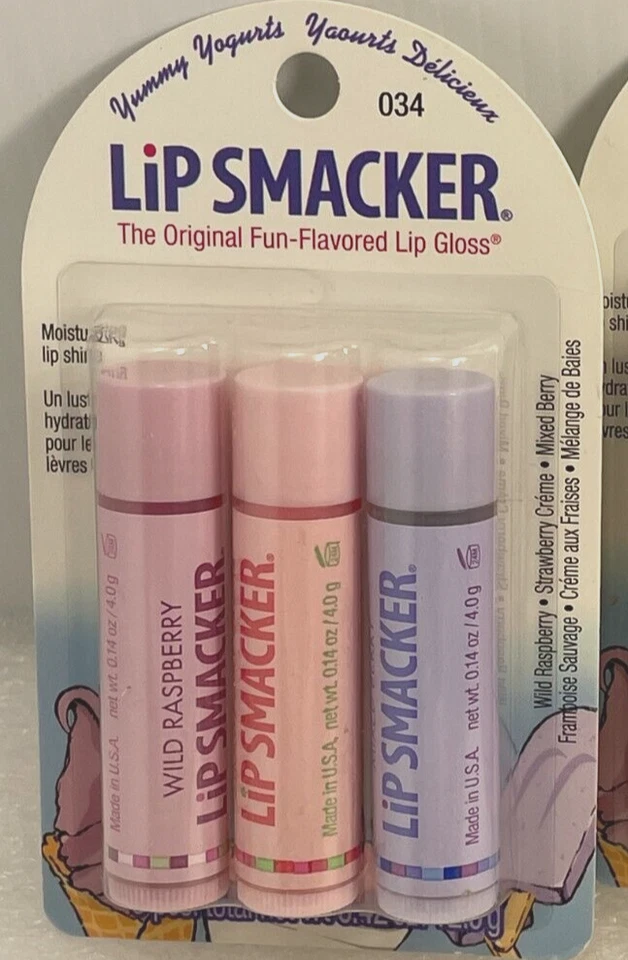 Brillo de labios con sabor a yogures deliciosos 6 piezas - bayas silvestres, fresas, bayas Foto 3 de 4