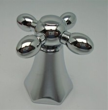Davinci Carlyle Cross Faucet Handle Polished Chrome W/ Escutcheon NOS P129