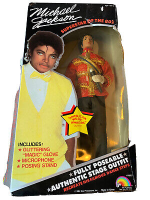 Vintage Rare MICHAEL JACKSON SUPERSTAR OF THE 80S DOLL MUSIC