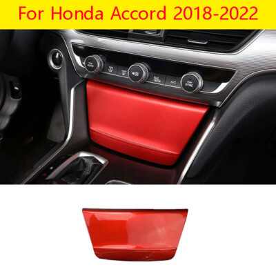 For Honda 10th Accord 2018-2022 Glossy Red Console Cigarette Lighter Panel  Cover