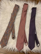 Set of 3 Designer Ties; Givenchy, Valentino Cravatte Dior Bundle