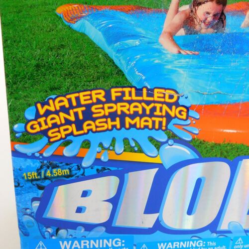 Alfombra de pulverización de agua Blobzter H2GO tobogán salto salpicaduras 15' de largo piscina empapada edad 3+ - Imagen 3 de 10