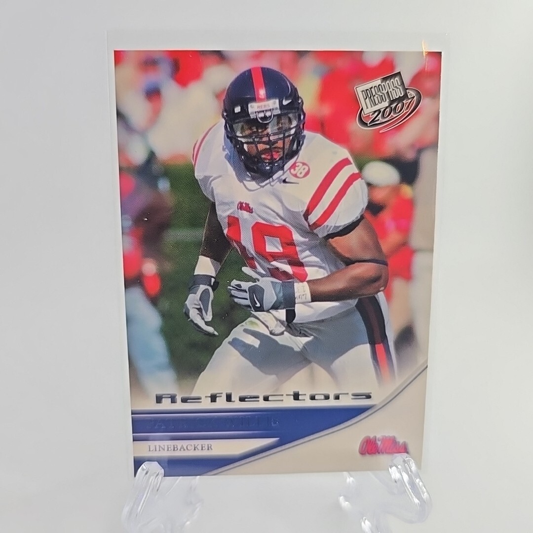 2007 Press Pass - Blue Reflectors #50 Patrick Willis (RC) Ole Miss Rebels