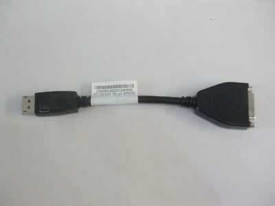 Lenovo Original 45J7915 DisplayPort-auf-Single-Link-DVI-D-Adapter KOSTENLOSE UK-LIEFERUNG
