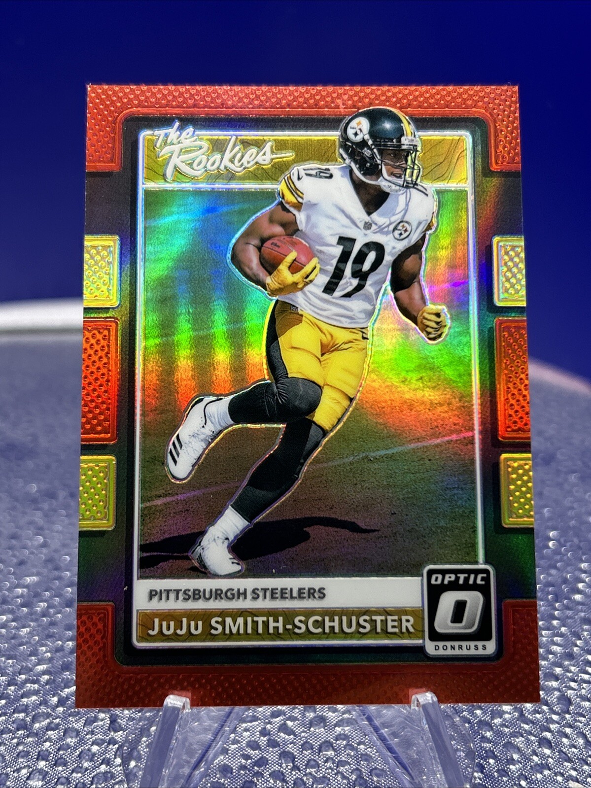 2017 Donruss Optic - The Rookies Red Prizm #16 JuJu Smith-Schuster /99 (RC)
