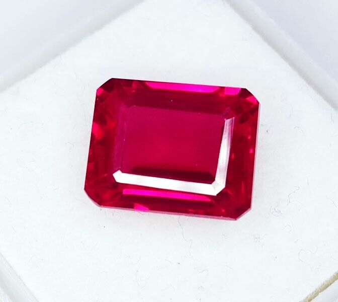Loose Gemstone 6.97 Ct Natural Red Ruby Certified Madagascar Ruby Gems - Picture 2 of 8